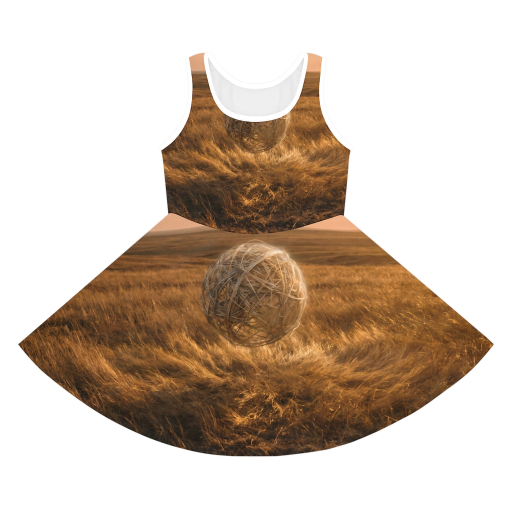 Girls' Sleeveless Sundress Golden Orb Prairie