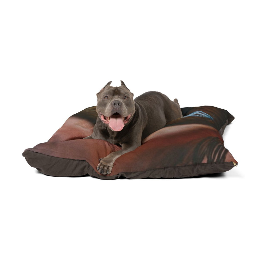 Pet Bed - Amber Iris Reflection Fine Art Print | Echovira...