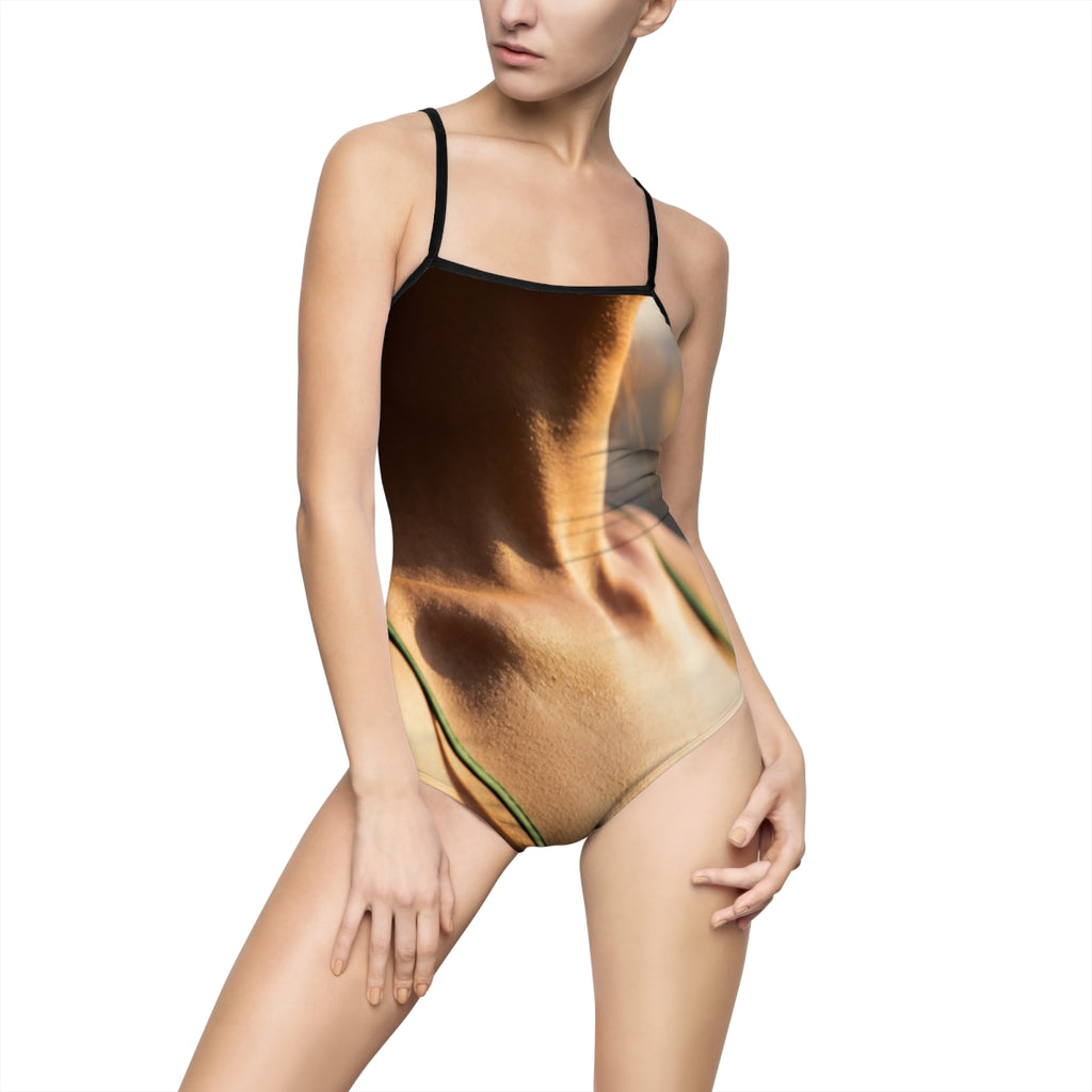 Women's One-piece Swimsuit - Golden Hour One-piece - Emerald...