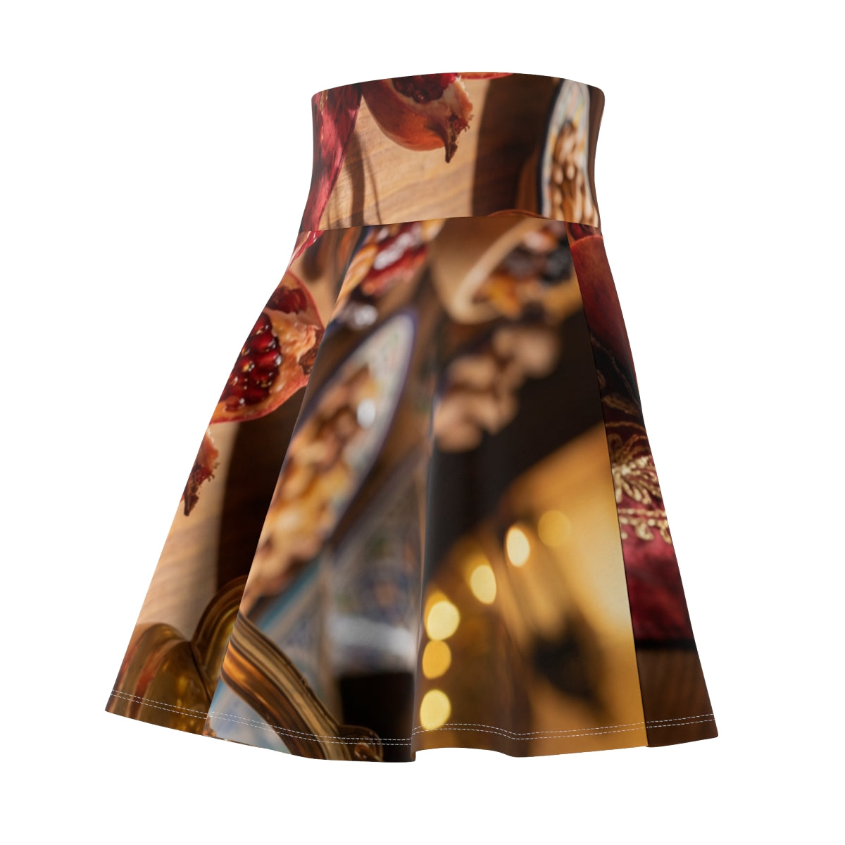 Women's Skater Skirt - Amber Twilight Feast | Echovira...