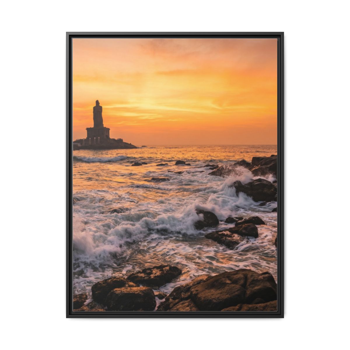Framed Matte Canvas - Majestic Golden Coast