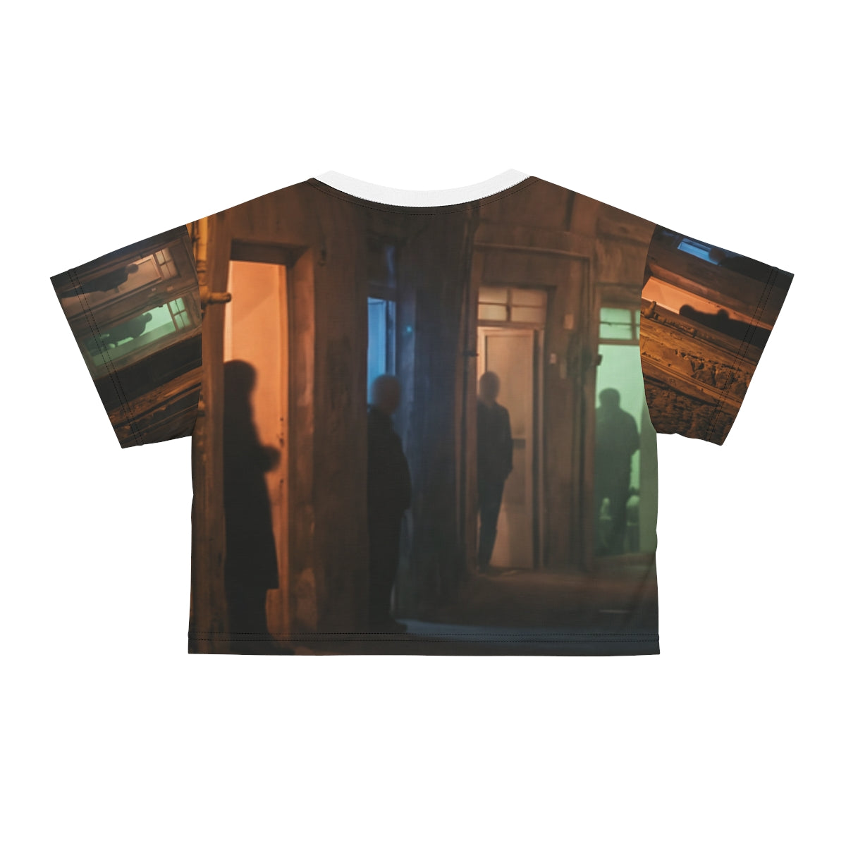 Crop Tee - Shadowed Alleyway Mystery Art Print | Echovira...