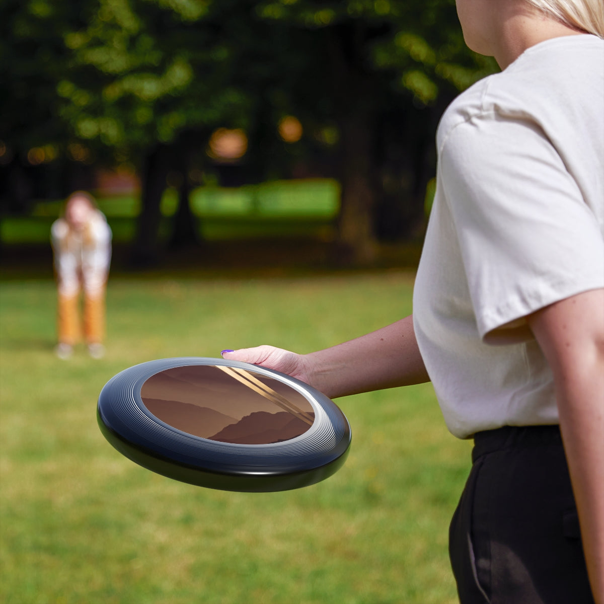Wham-O Frisbee Mountain Horizon Art