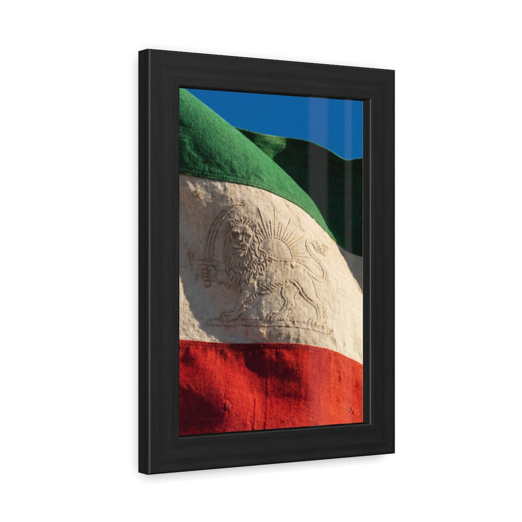 Framed Wall Art - Heritage Flag — Portrait