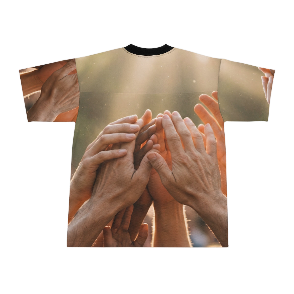 Men's Unisex Football Jersey - Golden Rays of Unity Wall Art...