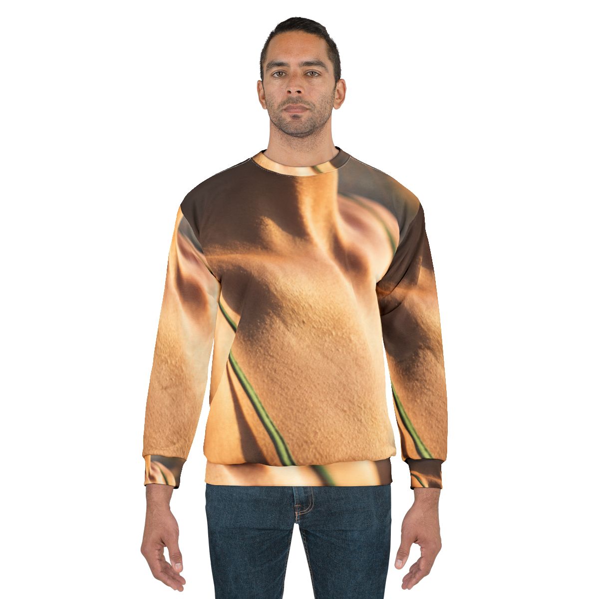 Men's Sweatshirt - Sunset Silk Cozy Fit | Echovira Gallery