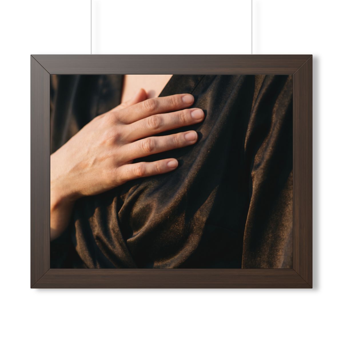 Framed Horizontal Poster - Sunset Satin — Walnut (14×11... |...