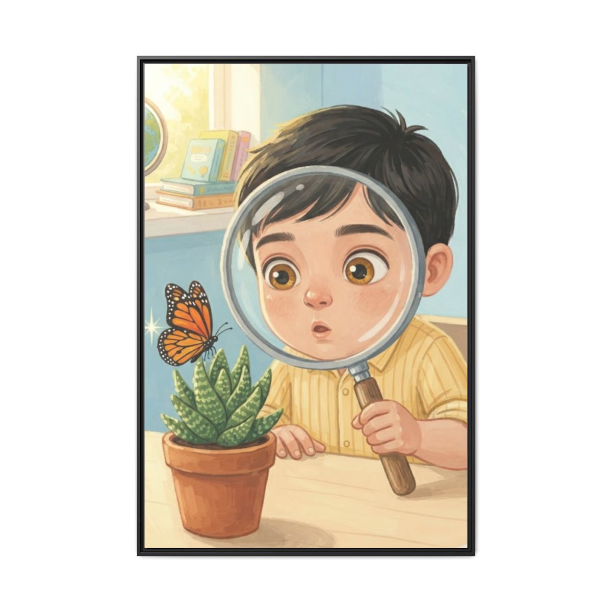 Matte Canvas Framed - Curious Naturalist — Black / 1.25"......