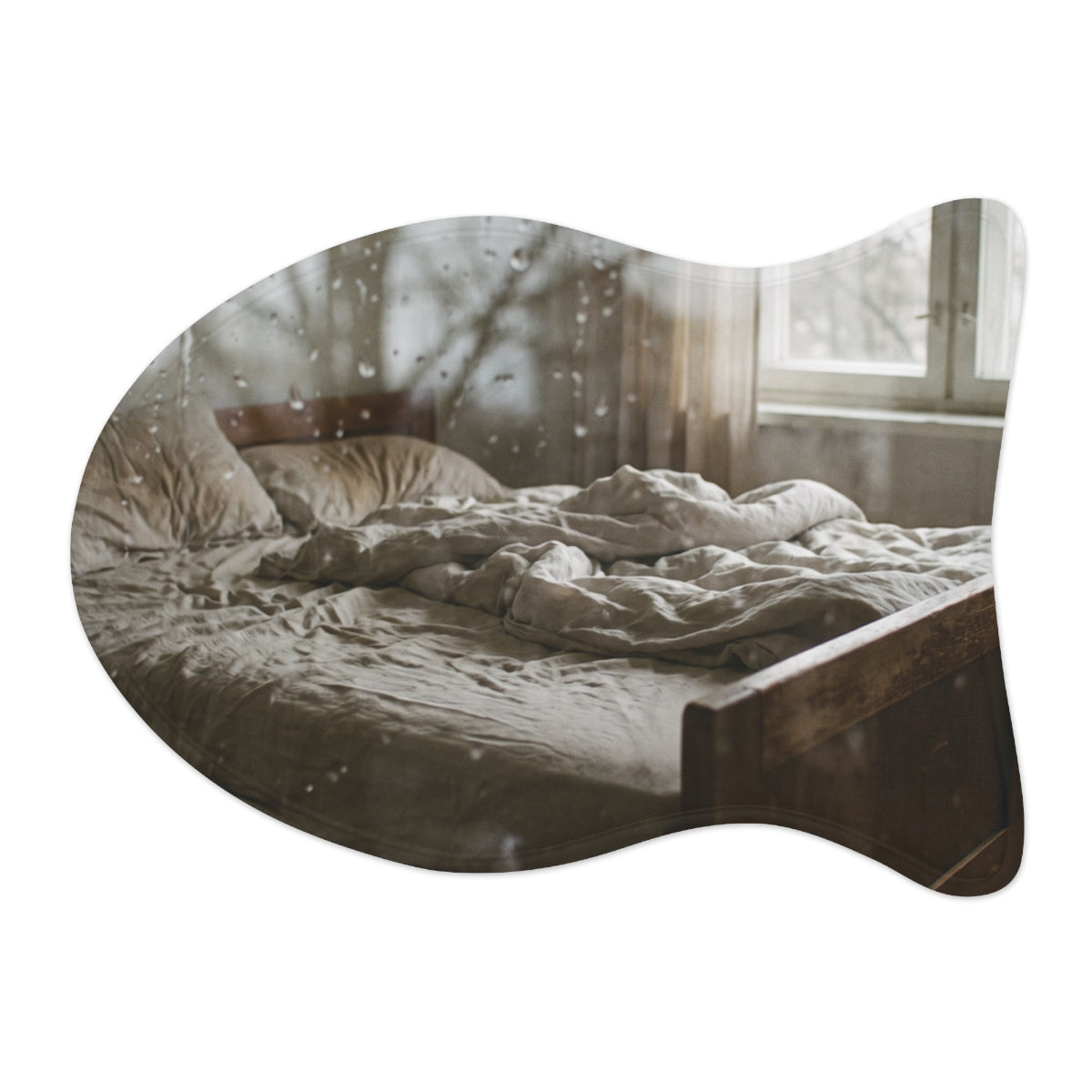 Pet Feeding Mat - Rainy Solitude Clean | Echovira Gallery