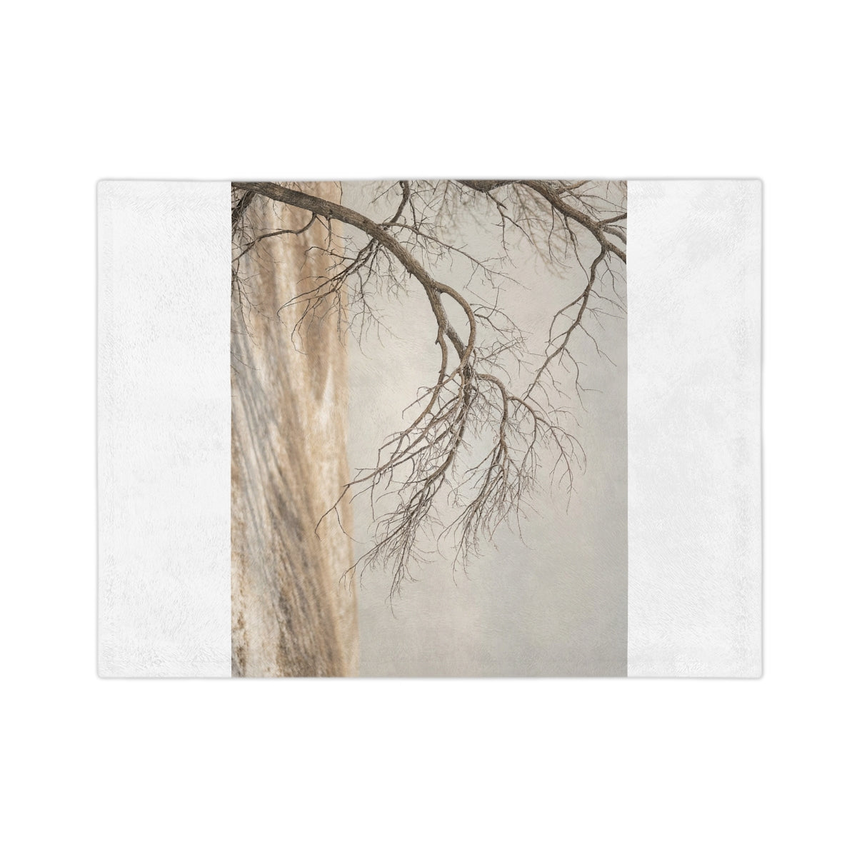 Velveteen Microfiber Blanket - Winter Branch Solitude... |...
