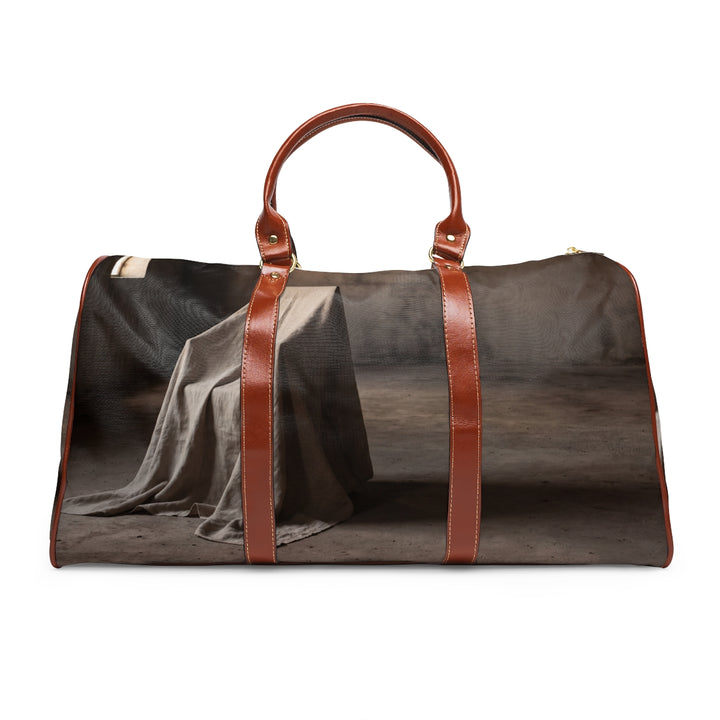 Waterproof Travel Bag - Draped Silence Still Life Art - Shadowed Sanctuary