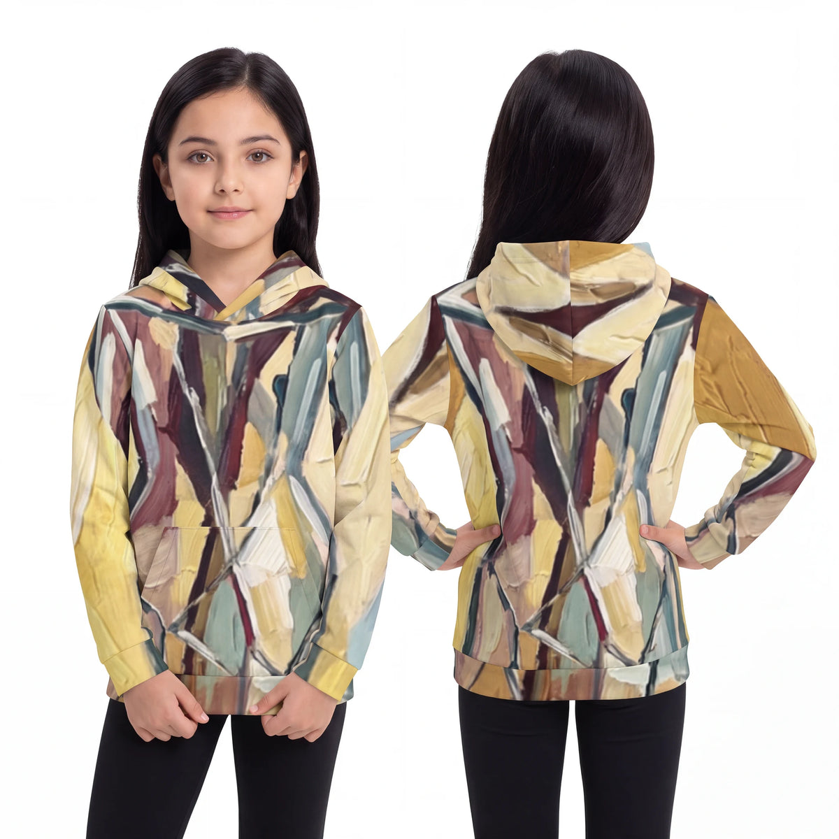Children's Hoodie with Cubist Rose Still Life