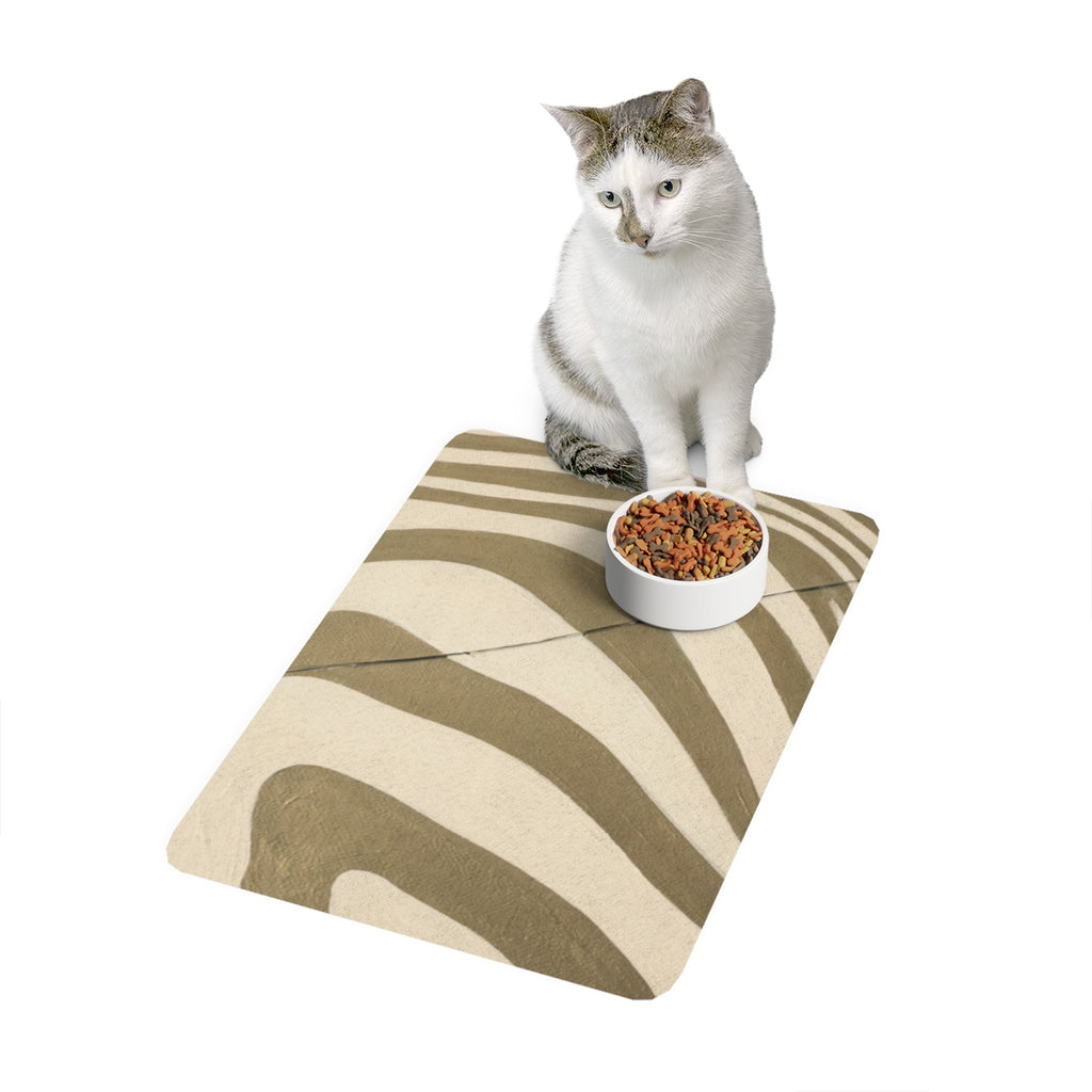 Pet Food Mat 12x18 - Kinetic Earth Dish Pad | Echovira...
