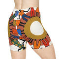 Women's Biker Shorts - Unity Mandala Folk Art | Echovira...
