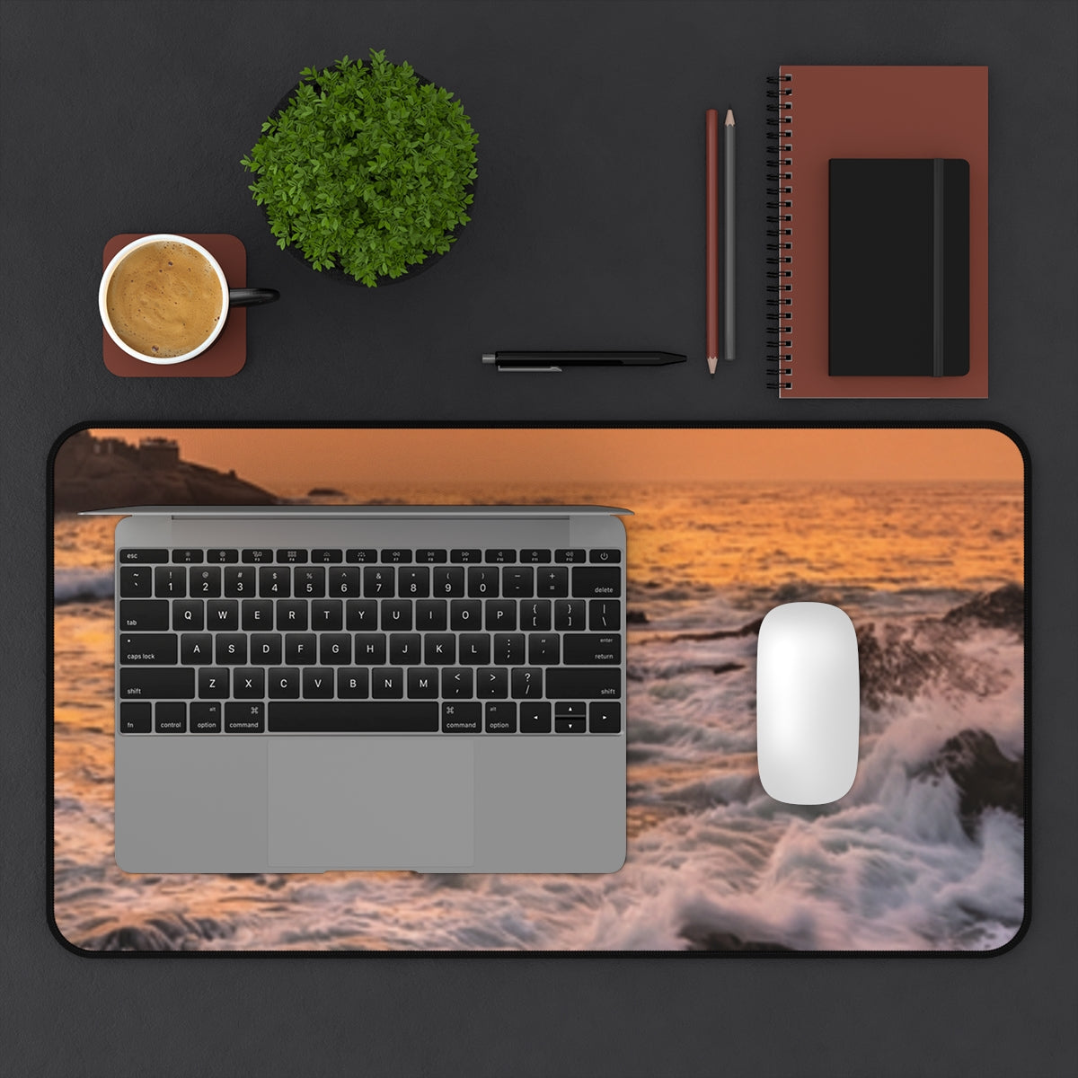 Desk Mat - Serene Ocean Workspace