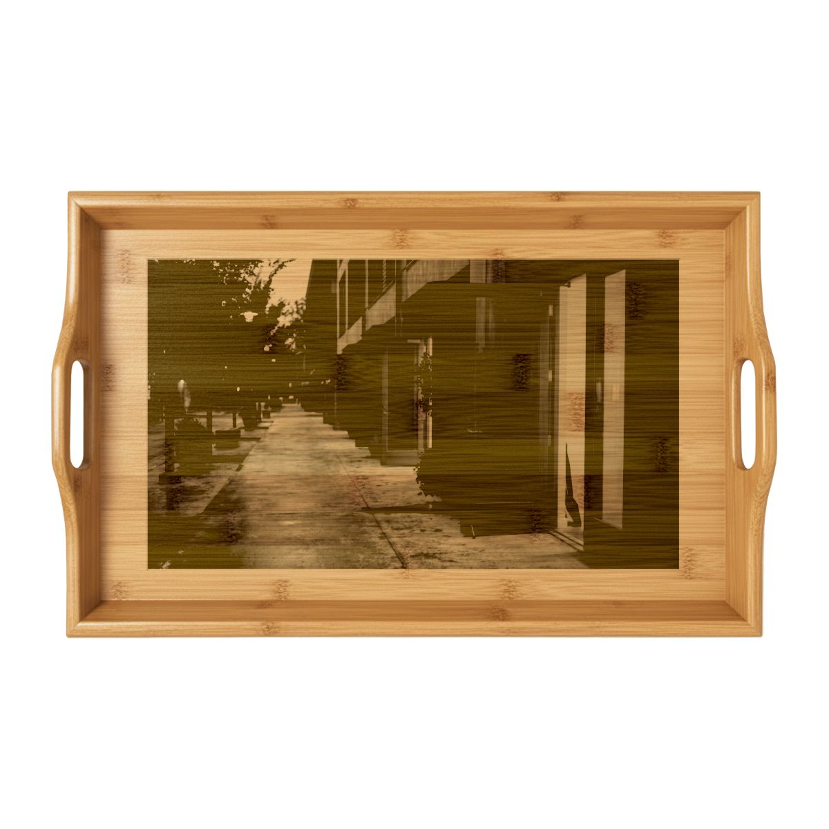 Bamboo Serving Tray (Engraving) - Twilight | Echovira...