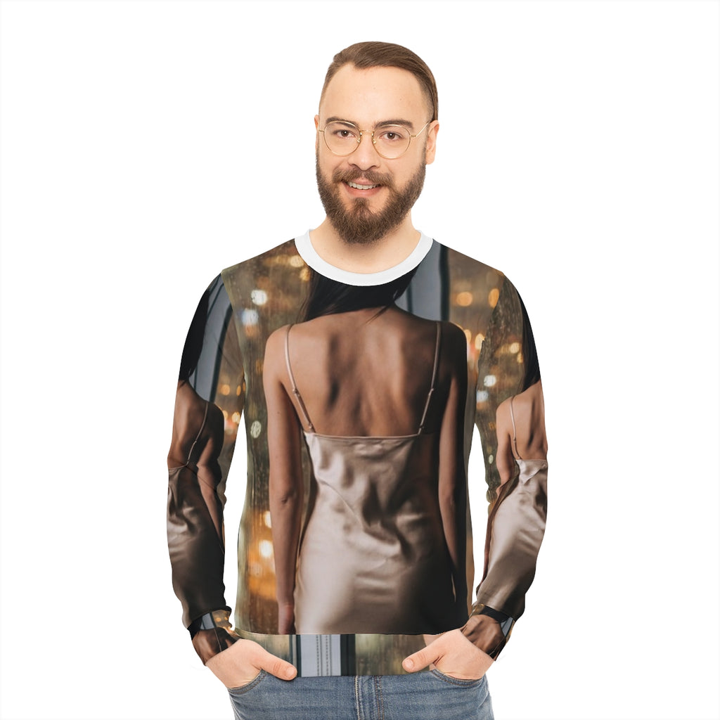 Men's Lightweight Sweatshirt - Rainy City Glow | Echovira...
