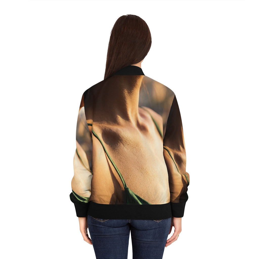 Women's Bomber Jacket - Emerald Muse