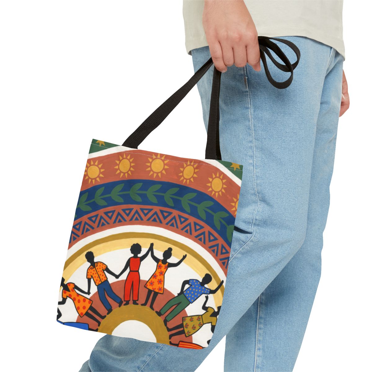 Tote Bag - Unity Mandala Folk Art | Echovira Gallery