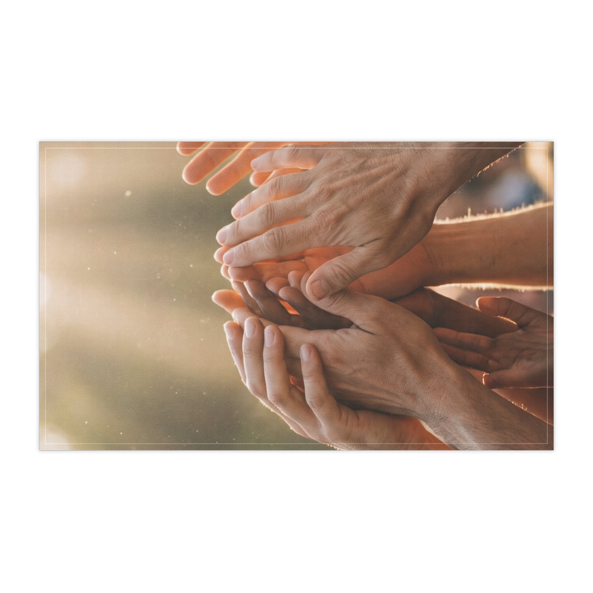 Tea Towels - Golden Rays of Unity Wall Art | Echovira...