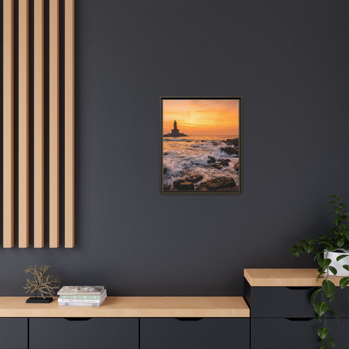 Framed Matte Canvas - Majestic Golden Coast