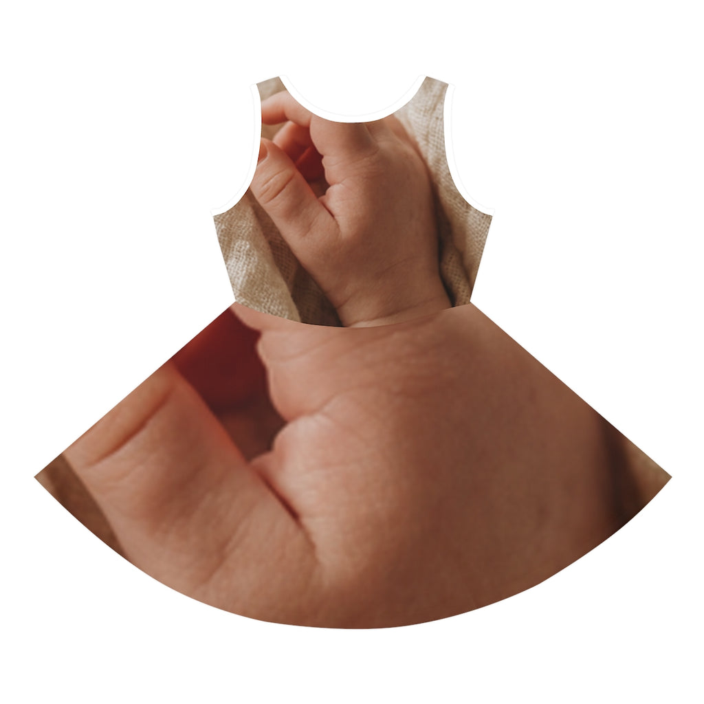 Girls' Sleeveless Sundress - Tender Newborn Hand in Soft......