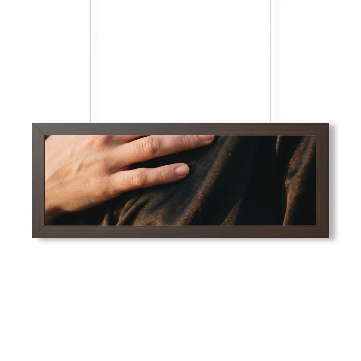 Framed Horizontal Poster - Sunset Satin — Walnut (14×11... |...