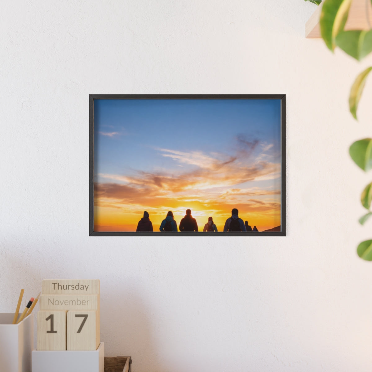 Posters with Wooden Frame - Sunrise Journey
