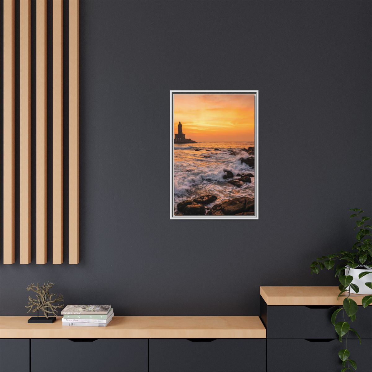 Framed Matte Canvas - Majestic Golden Coast