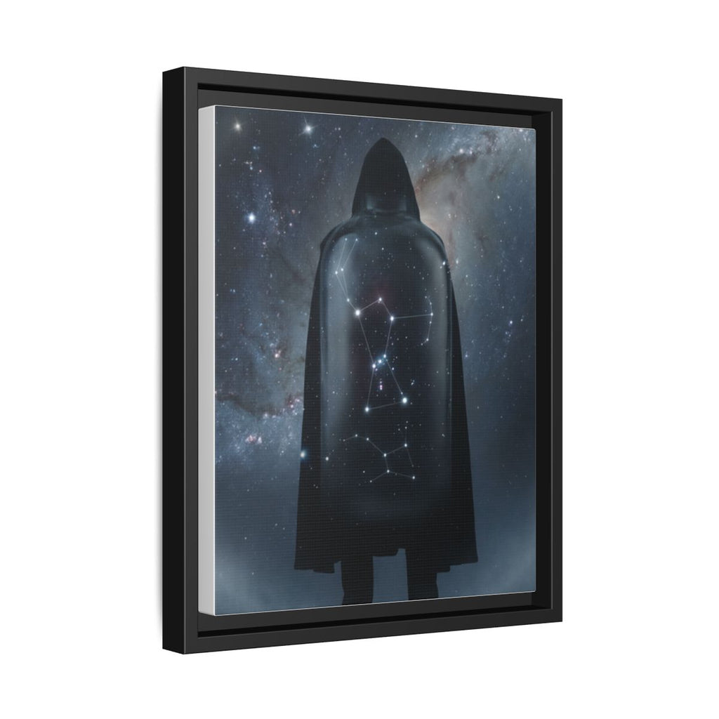 Framed Matte Canvas - Cosmic Sentinel — Black / 1.25" (8×10, 9×12, 11×14, 12×16, 10×20, 12×18, 16×20, 16×24, 18×24, 12×36, 20×24, 16×32, 20×30, 24×30, 24×32, 16×48, 24×36, 24×48, 30×40, 20×60, 32×48, 30×60 & 40×60)