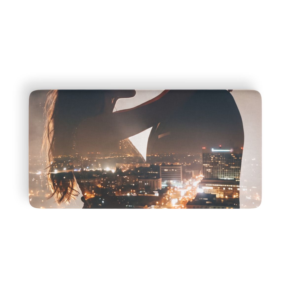 Fitted Sheet - City Twilight Skyline | Echovira Gallery