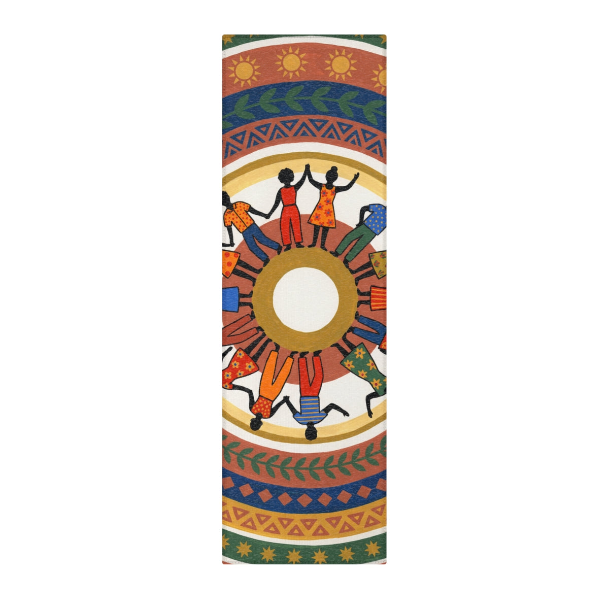 Area Rug - Unity Mandala Folk Art | Echovira Gallery