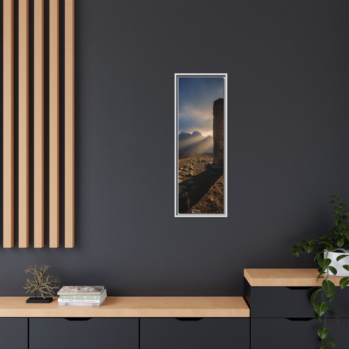 Framed Matte Canvas - Sun Peak