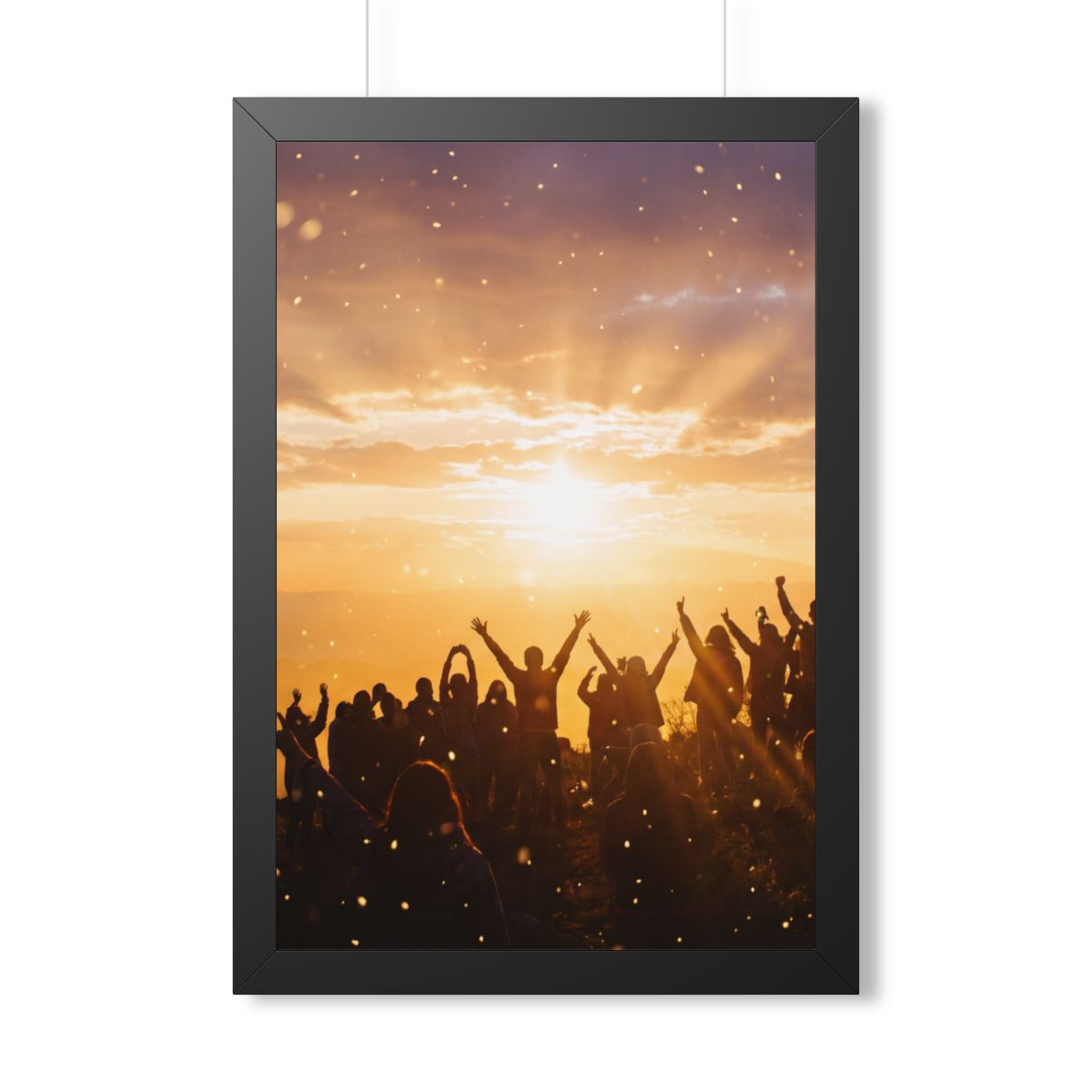 Framed Vertical Poster - Summit Ridge — Black (11×14, 12×16...