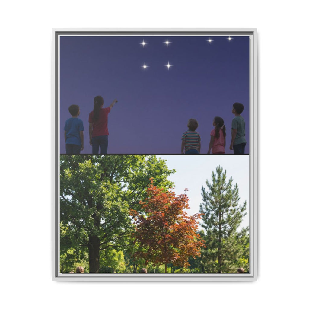 Framed Matte Canvas - Discovery — White / 1.25"