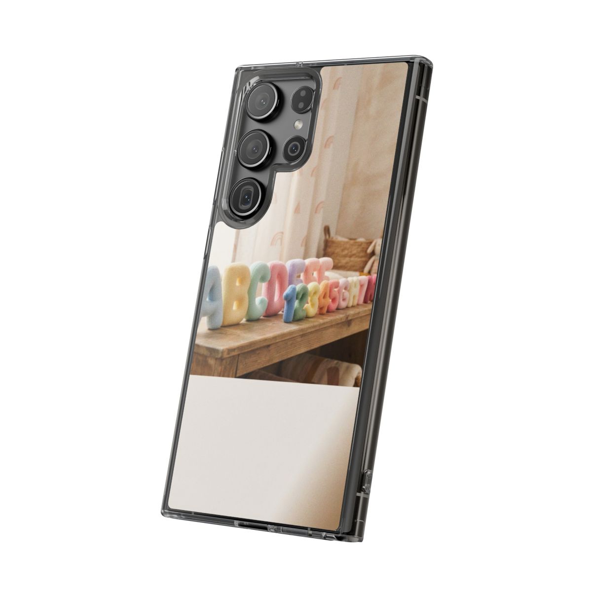 Clear Impact-Resistant Case - Pastel ABCs | Echovira Gallery