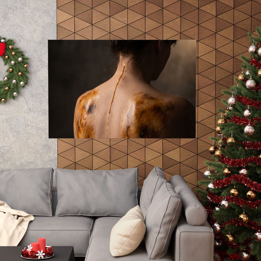 Matte Horizontal Poster - Amber Glow (10×8 & 54×36) |...