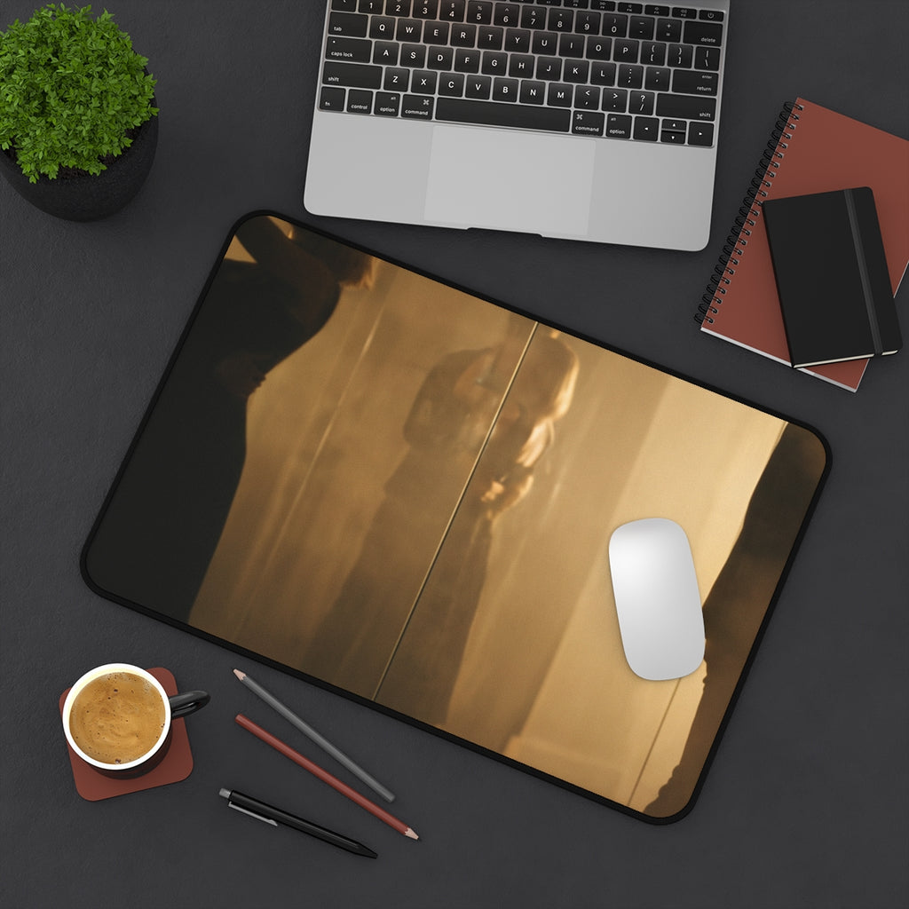Desk Mat - Amber Reflections Cinematic Lovers Wall Art |...