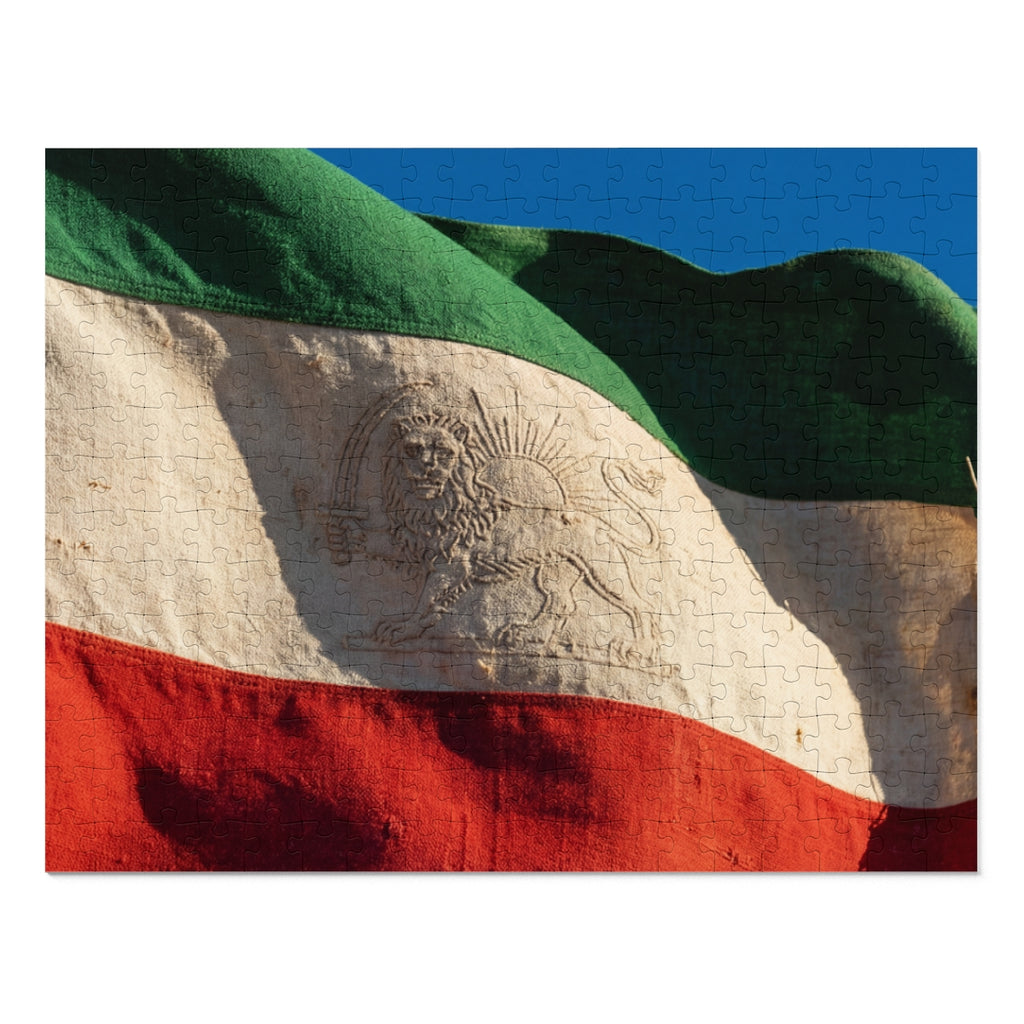 Jigsaw Puzzle with Tin - Flag