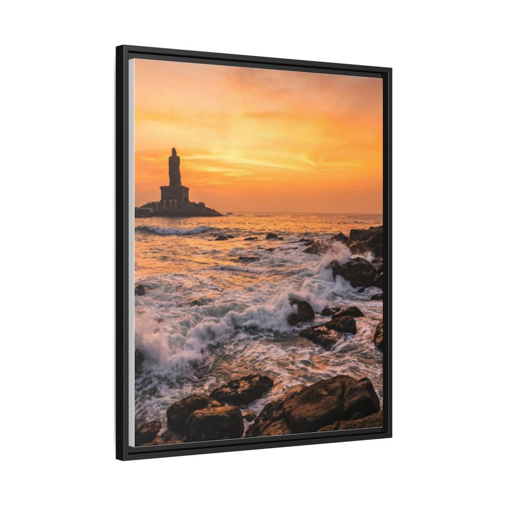 Framed Matte Canvas - Majestic Golden Coast