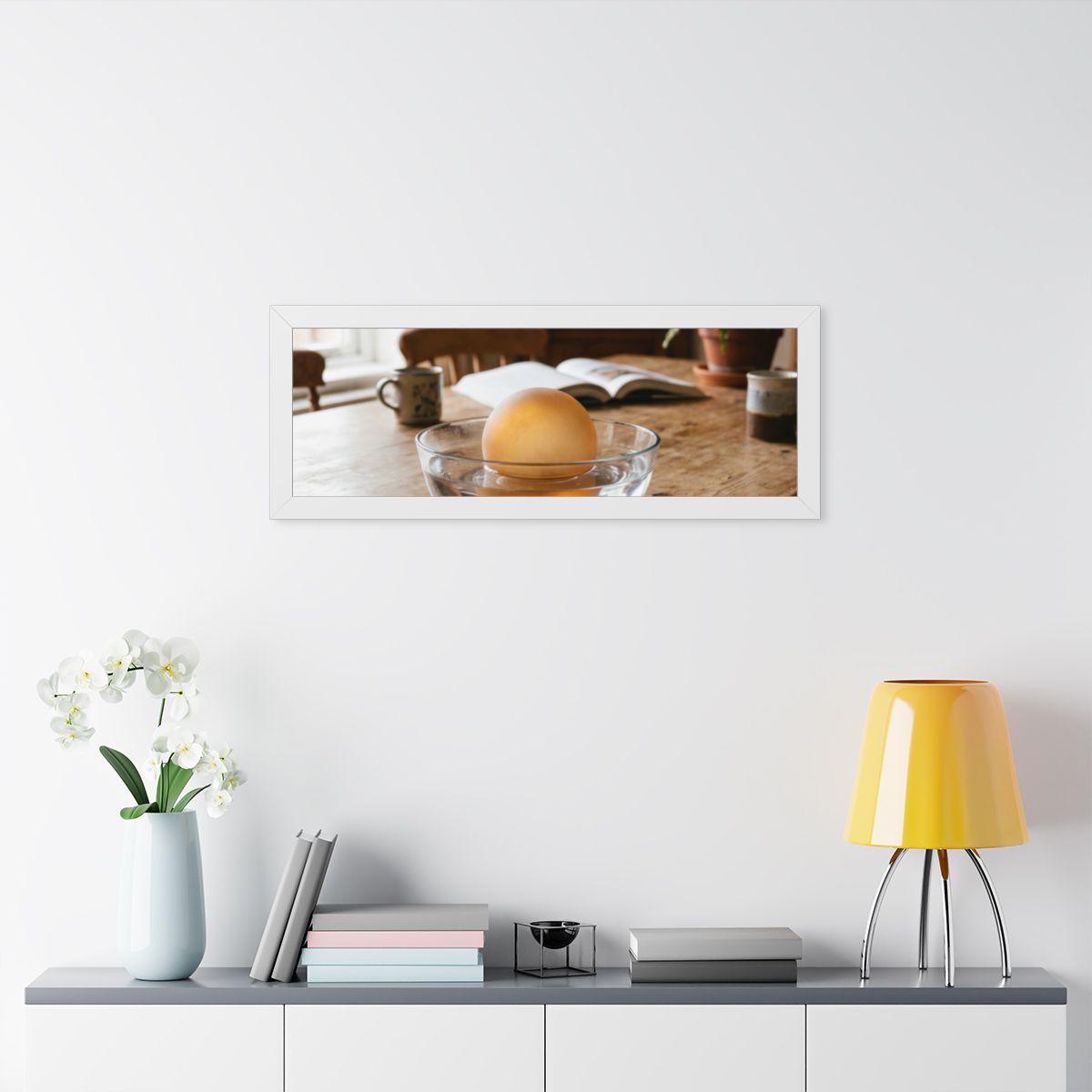 Framed Horizontal Poster - Amber Sanctuary — White (14×11......