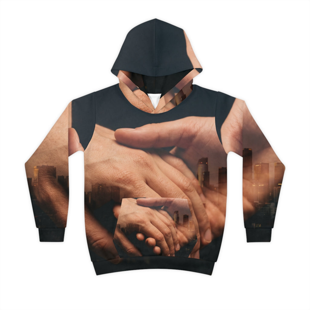 Children's Cityscape Double Exposure Hoodie