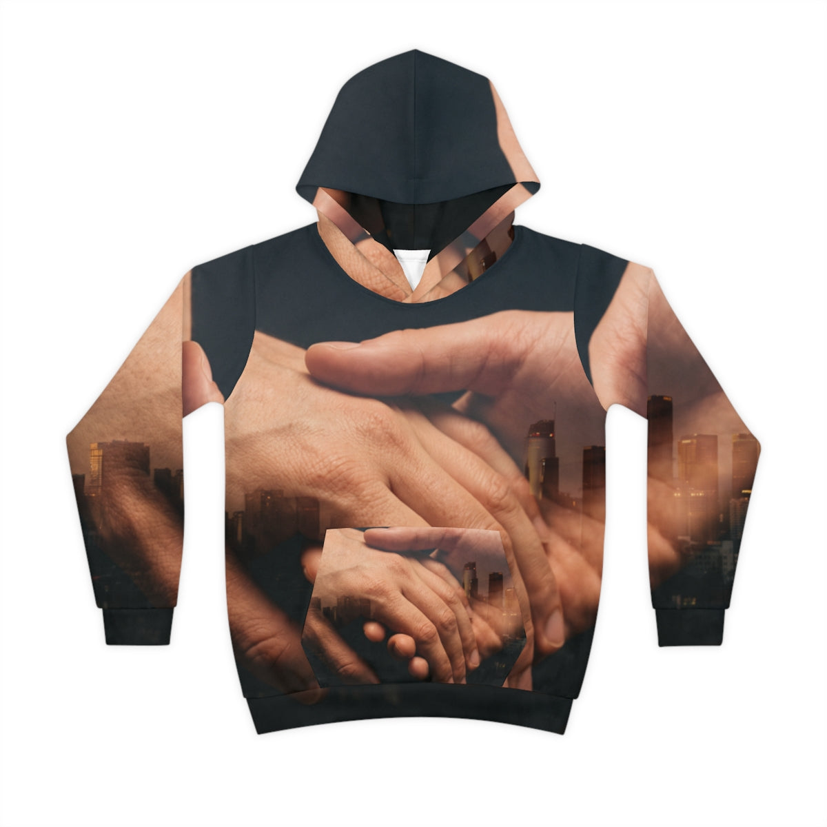 Children's Cityscape Double Exposure Hoodie