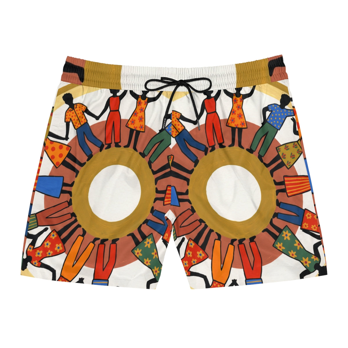 Men's Mid-Length Swim Shorts - Unity Mandala | Echovira...