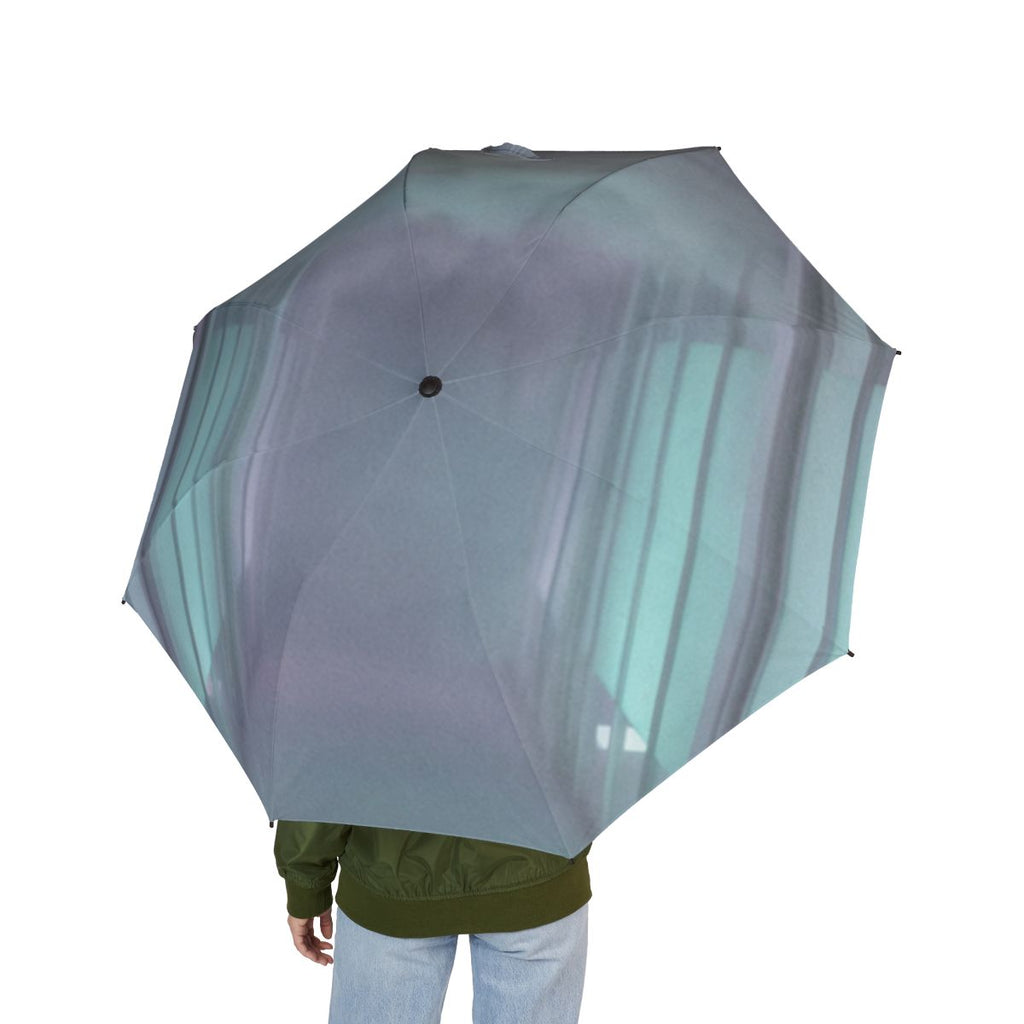 Semi-Automatic Foldable Umbrella - Liminal Corridor Fog Art...