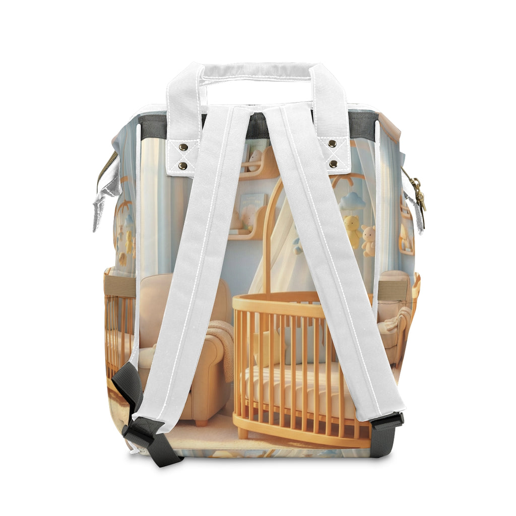 Multifunctional Diaper Backpack - Dreamy Serene Nursery Art...