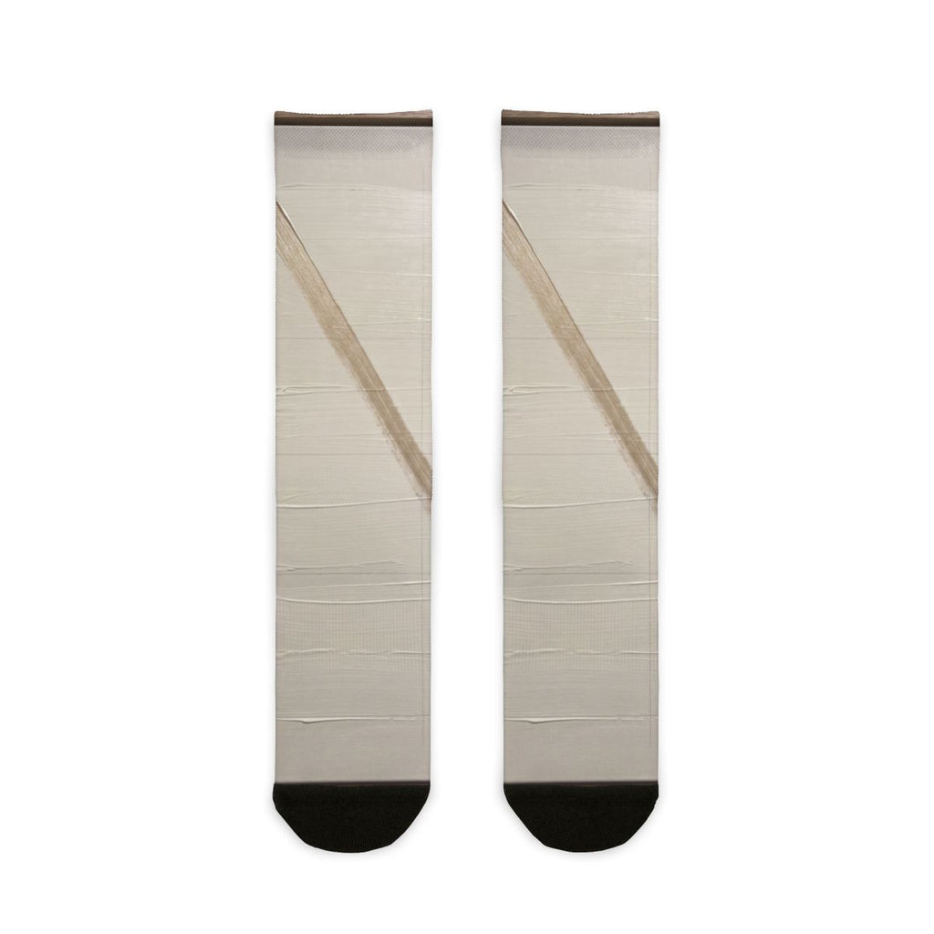 Sublimation Crew Socks - Minimalist Linear Harmony Canvas......