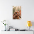Framed Vertical Poster - Golden Rays of Unity Wall Art... |...