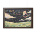 Framed Horizontal Poster - Breeze Meadow — Walnut (14×11......