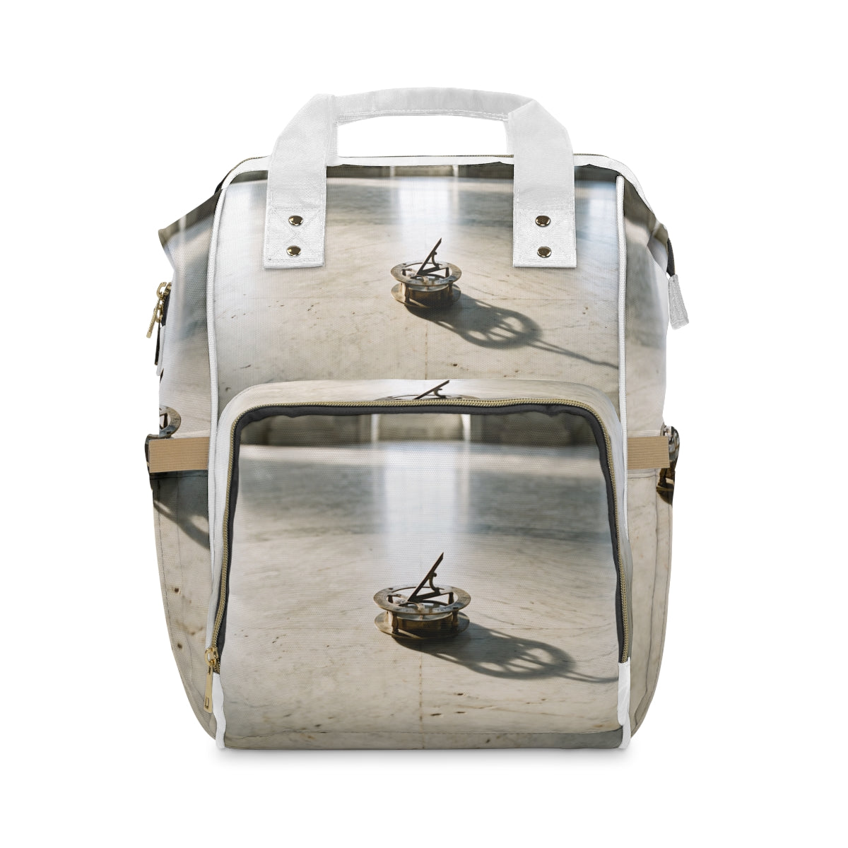 Antique Brass Sundial Diaper Backpack